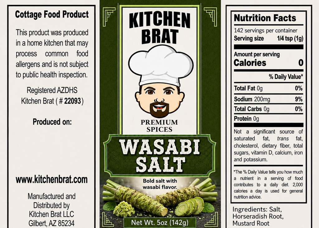 Wasabi Salt 5oz shaker