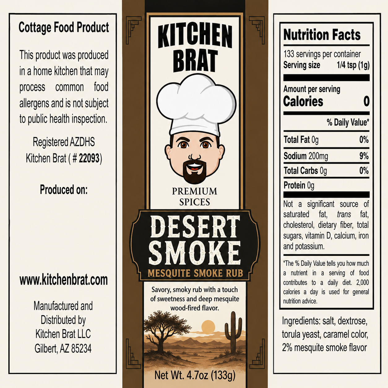 Desert Smoke Rub 6oz