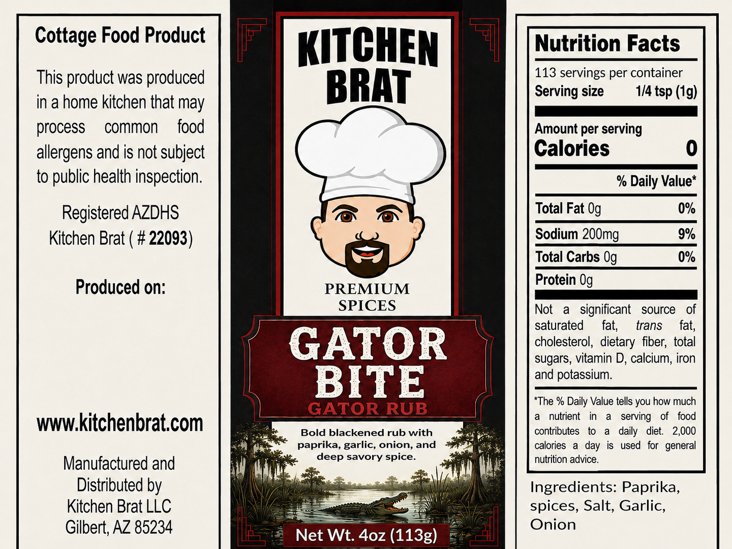 Gator Bite Rub 4oz